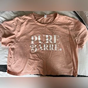 Pure barre cropped shirt